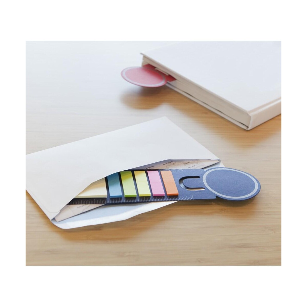 Eko Zestaw do notatek, karteczki samoprzylepne, zakładka do książki, linijka, notatnik V2542.A_A