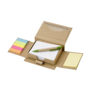 Eko Zestaw do notatek, notatnik, karteczki samoprzylepne, długopis, linijka V2695-00_AAA01
