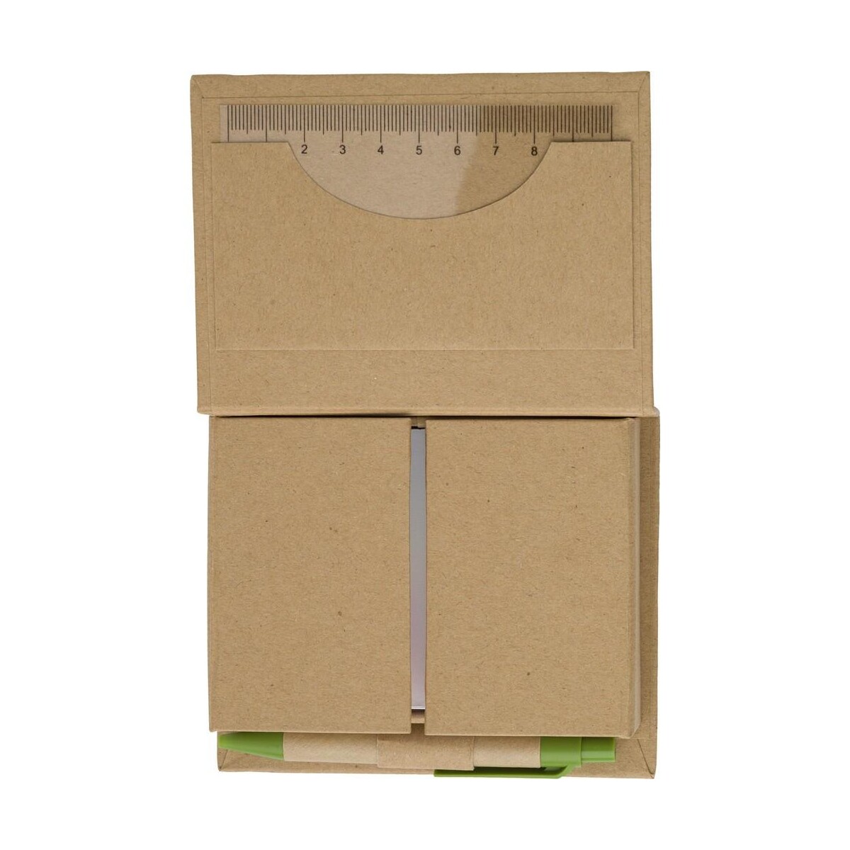 Eko Zestaw do notatek, notatnik, karteczki samoprzylepne, długopis, linijka V2695-00_AAA04