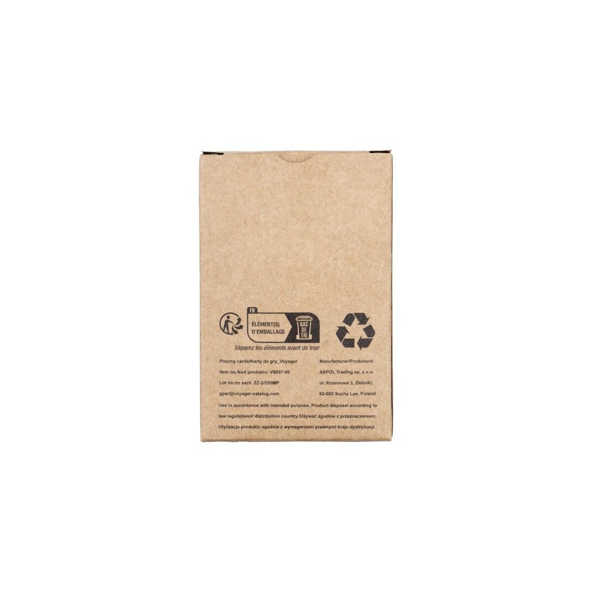 Eko Karty do gry z papieru z recyklingu | Harper V8097-00_CBK01