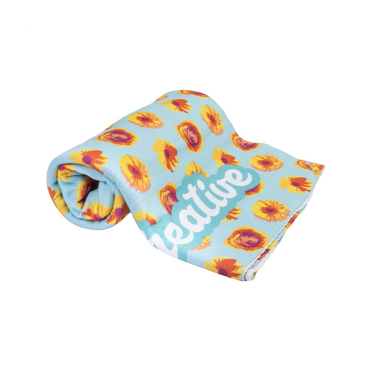 Eko CreaFleece personalizowany koc polarowy RPET AP716970
