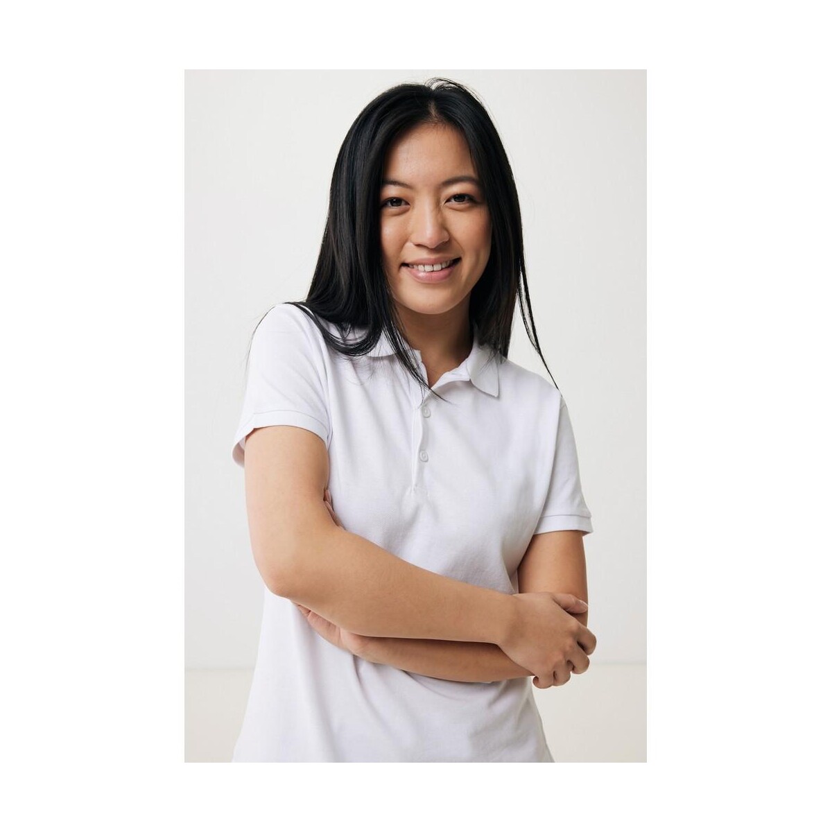 Eko Damska koszulka polo Iqoniq Yosemite, tkanina pique z bawełny z recyklingu T4200.004.L__F_254