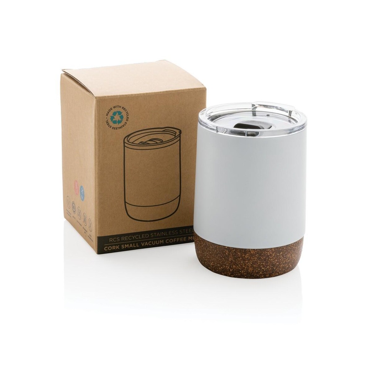 Eko Kubek termiczny 180 ml, stal nierdzewna z recyklingu P435.053__P_500