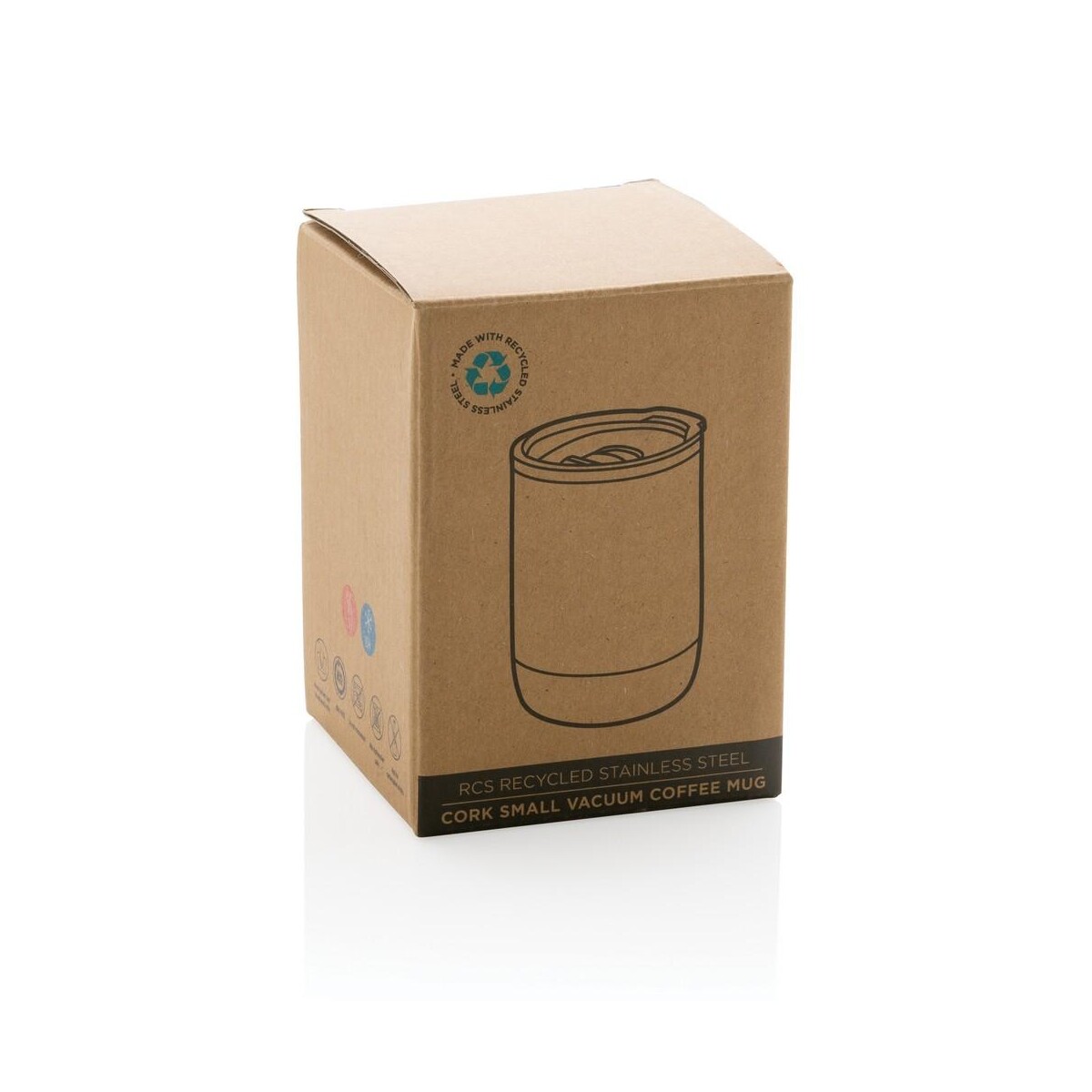 Eko Kubek termiczny 180 ml, stal nierdzewna z recyklingu P435.053__P_501