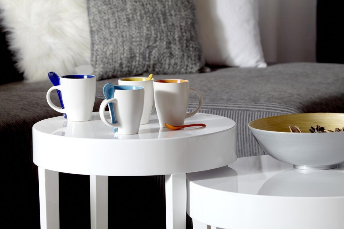 Eko Kubek ceramiczny 300 ml z łyżeczką V5269_B