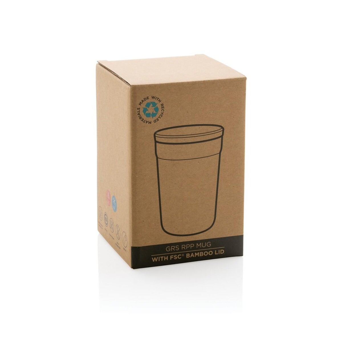 Eko Kubek podróżny 300 ml z PP z recyklingu P433.293__P_501