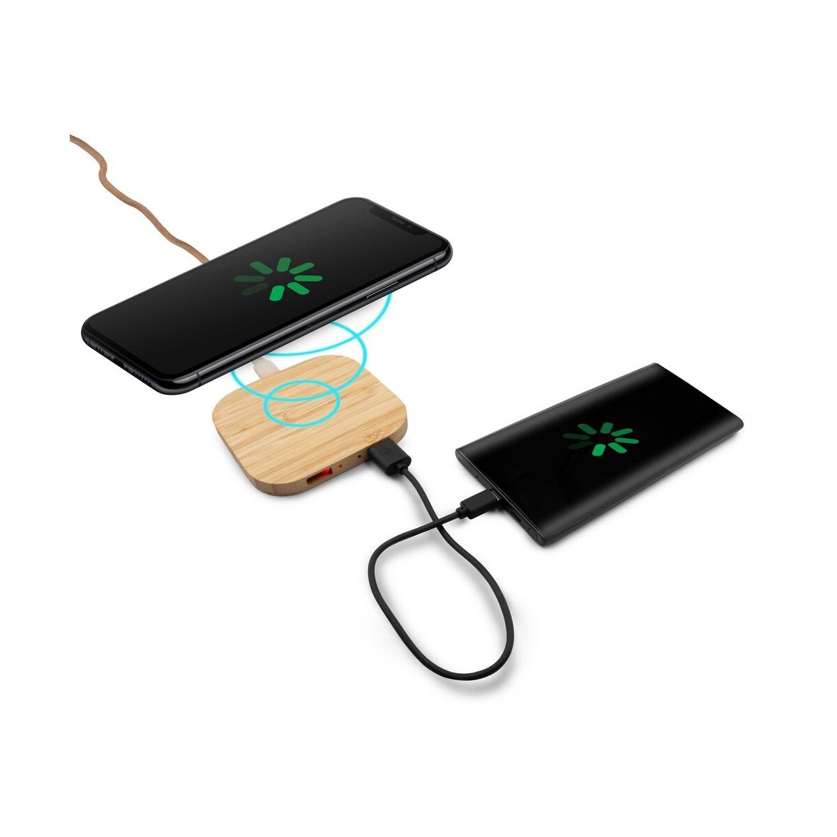 Eko Bambusowa ładowarka bezprzewodowa 10W B'RIGHT | Jazzlyn V0054-17_AAA03