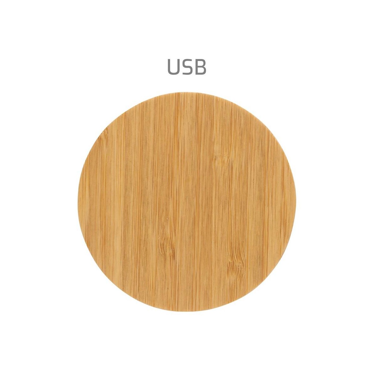 Eko Bambusowa ładowarka bezprzewodowa 15W P308.389_ITP01