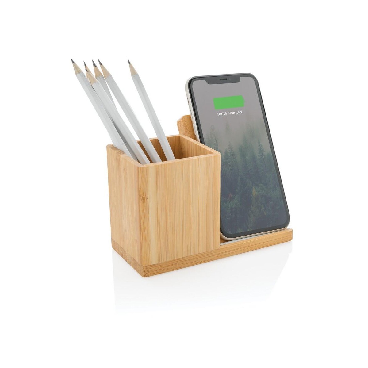 Eko Ładowarka bezprzewodowa 5W, organizer na biurko Calgary P308.479__B_2