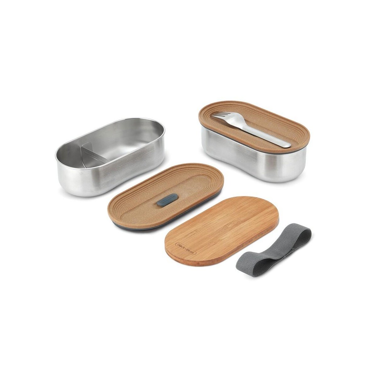 Eko Lunchbox, pudełko śniadaniowe Black+Blum Double Bento P439.2002__B_3