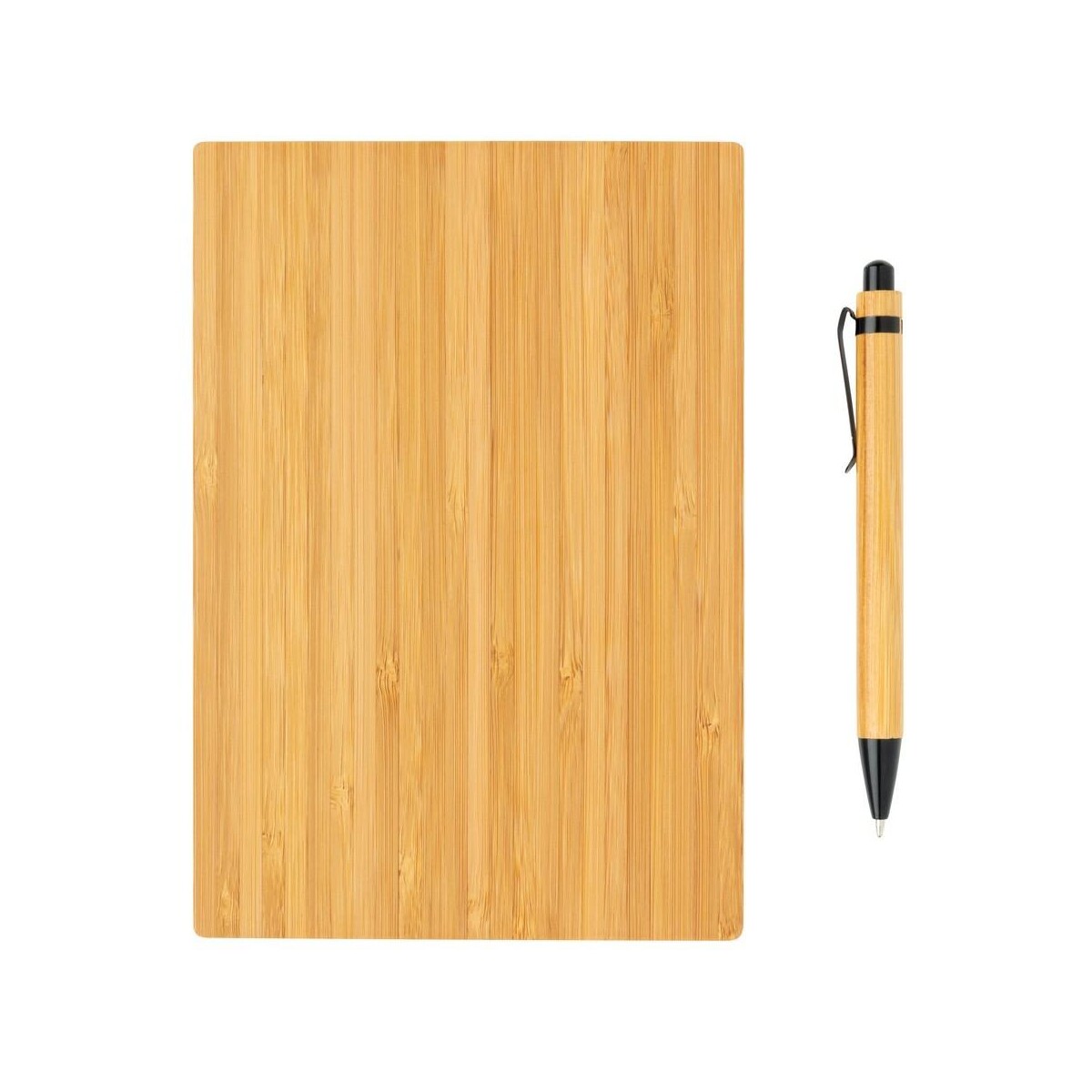 Eko Bambusowy notatnik A5 z bambusowym długopisem P772.159__B_4