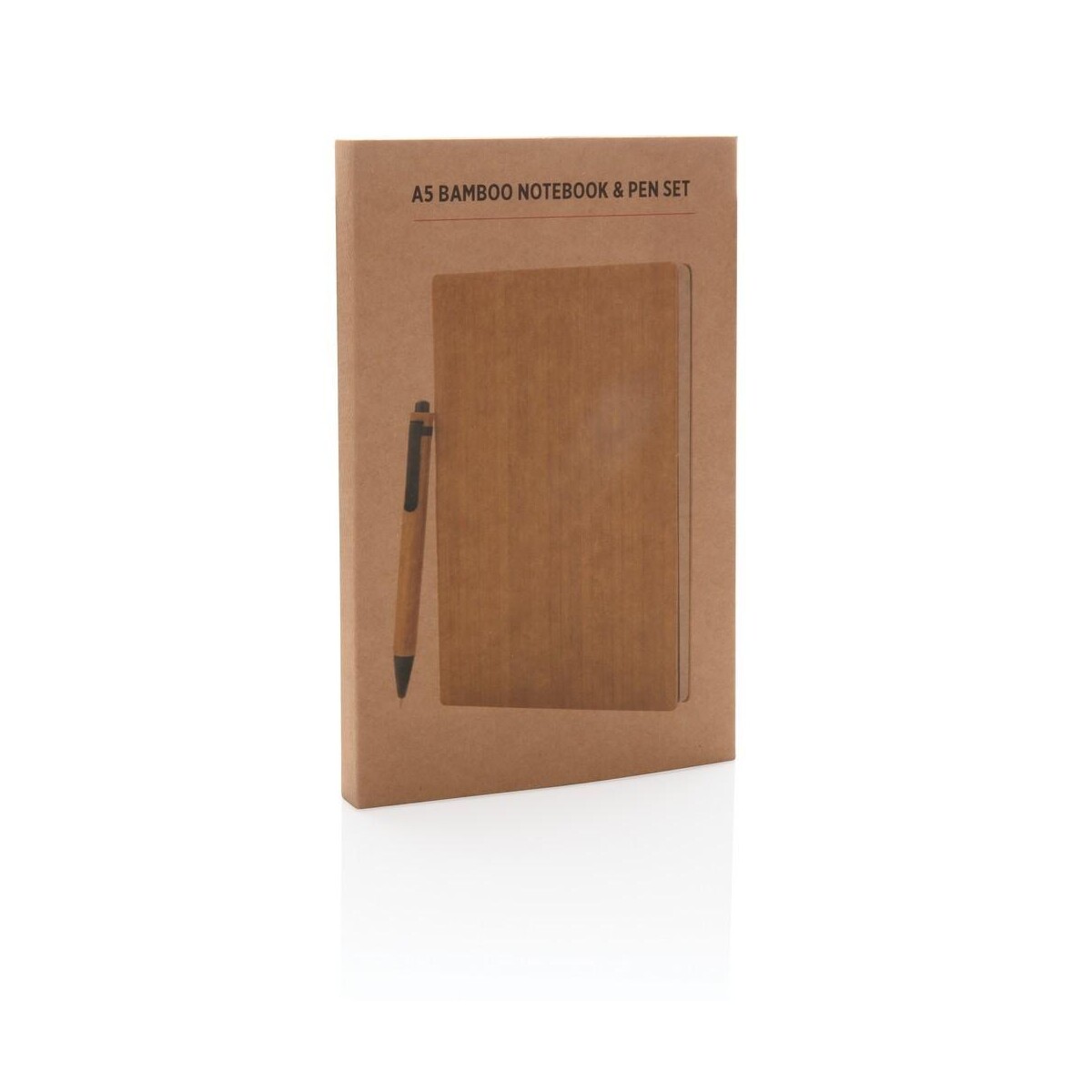 Eko Bambusowy notatnik A5 z bambusowym długopisem P772.159__P_501