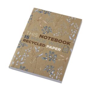 Eko Notatnik A5 Novella Austen z miękką okładką z materiału z recyklingu, papier pakowy — 100 kartek 21026406