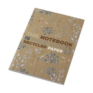 Eko Notatnik A5 Novella Austen z miękką okładką z materiału z recyklingu, papier pakowy — 50 kartek 21026506