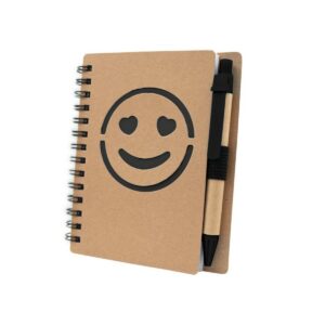 Eko Notatnik ok. B7 "uśmiechnięta buzia" z długopisem | Dylan V7247-03_AAA01