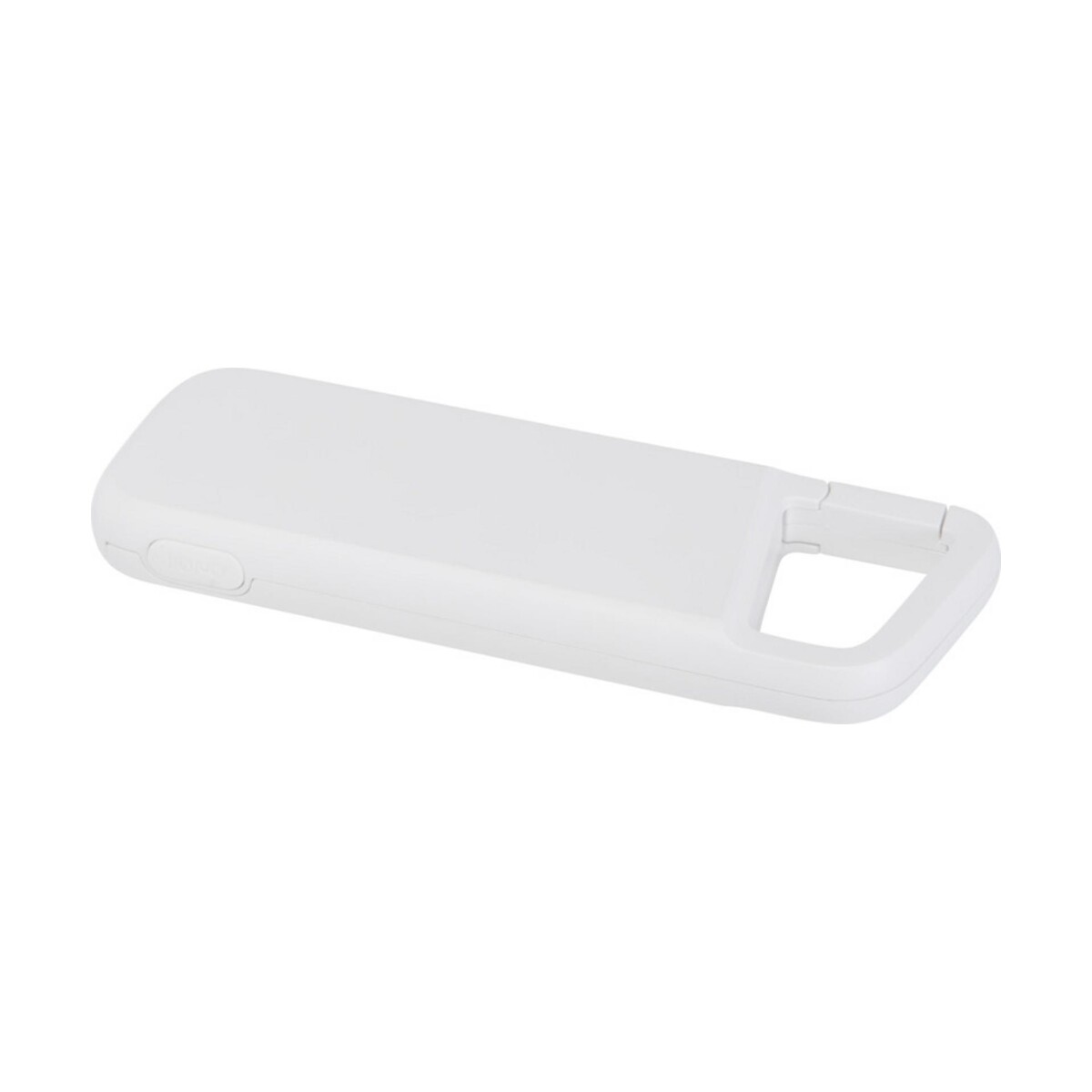 Eko Alkes wodoodporny powerbank z karabińczykiem o pojemności 5000 mAh i mocy 12 W, wykonany z tworzyw sztucznych pochodzących z recyklingu 12447001_e1