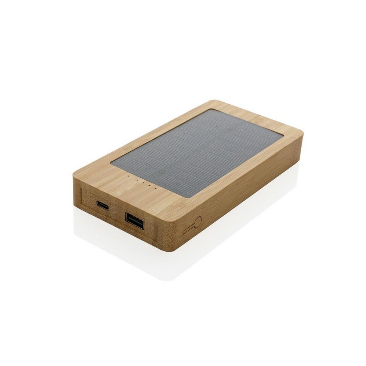 Eko Bambusowy power bank 10000 mAh, ładowarka słoneczna P322.399__B_1