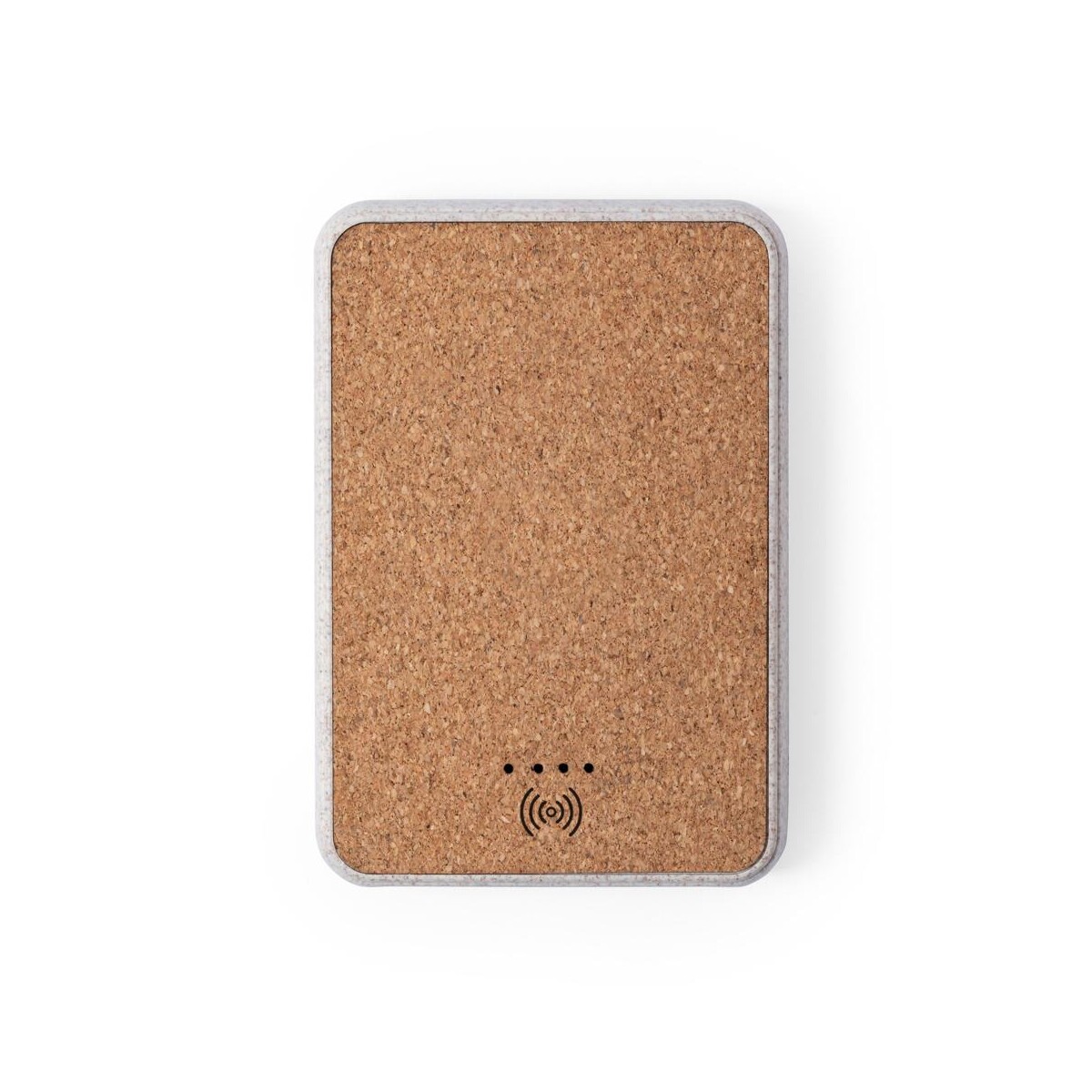 Eko Bezprzewodowy power bank 5000 mAh ze słomy pszenicznej, ładowarka bezprzewodowa 5W V0147-00_AAB01