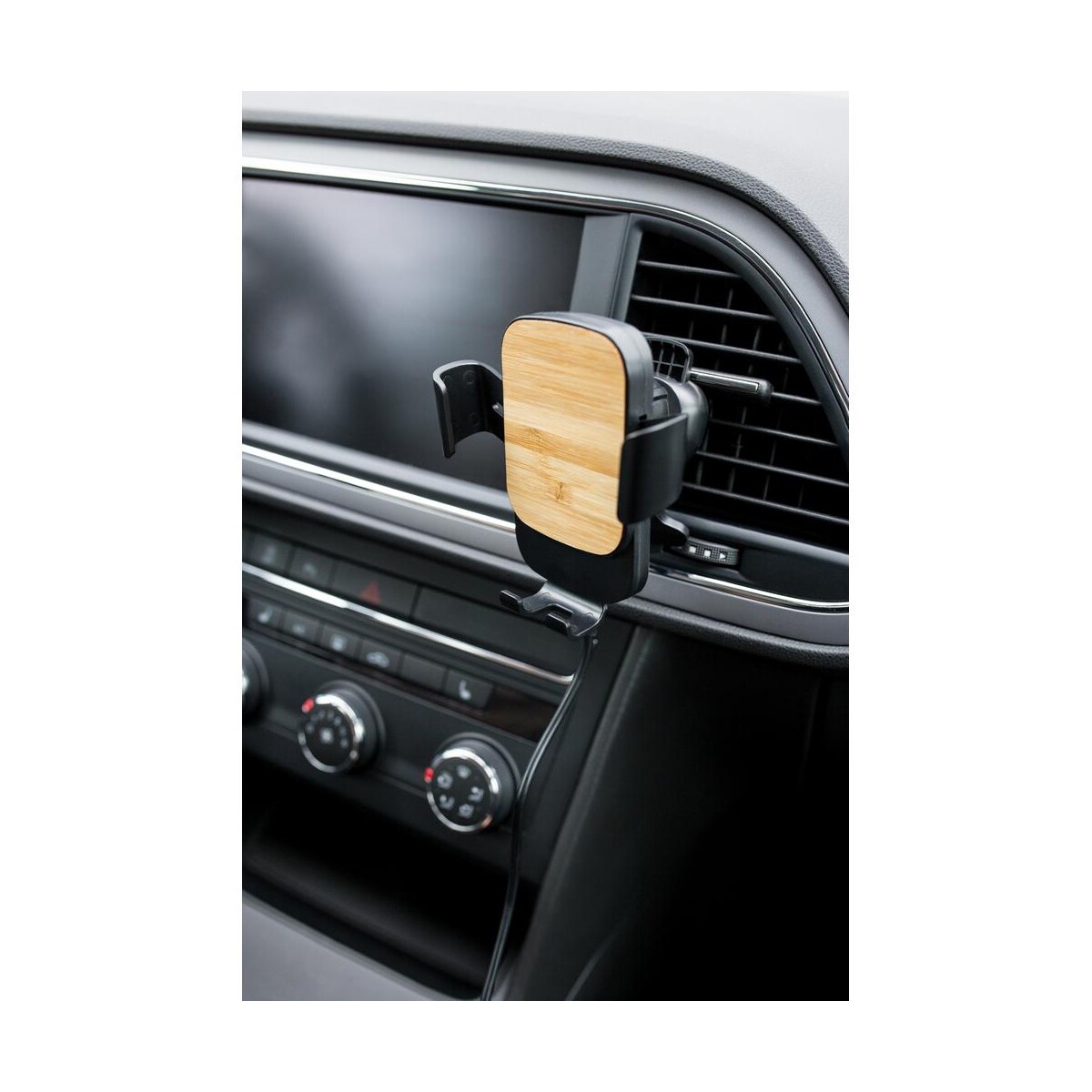 Eko Grawitacyjny samochodowy uchwyt do telefonu, ładowarka bezprzewodowa 15W | Amberle VA107_C