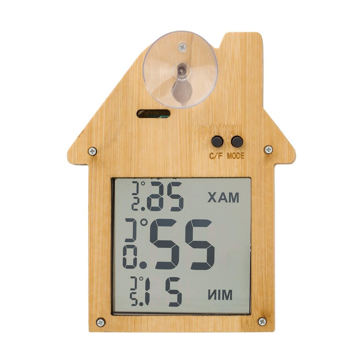 Eko Bambusowa stacja pogodowa "domek" V1224-16_IBK01