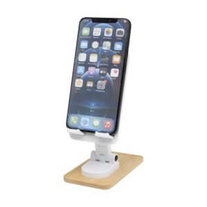 Eko Alfirk składany stojak na telefon z tworzyw sztucznych pochodzących z recyklingu z elementami bambusowymi 12446401