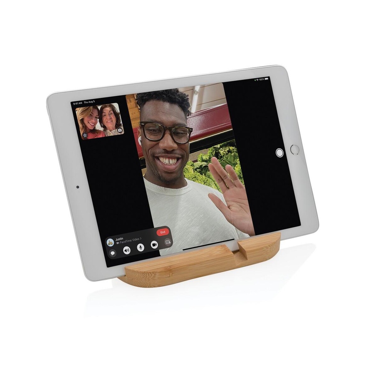 Eko Bambusowy stojak na telefon, tablet P301.379__B_4