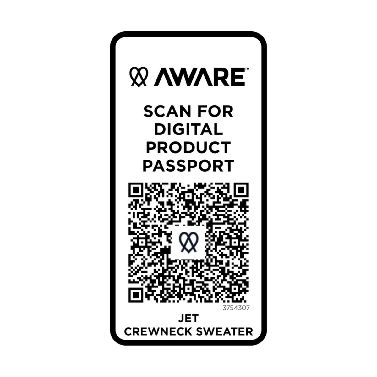 Eko Jet sweter unisex Aware™ z okrągłym dekoltem z materiałów z recyklingu 3754307_e1