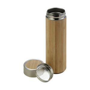 Eko Bambusowy termos 420 ml, posiada sitko zatrzymujące fusy V0772-18_AAA01