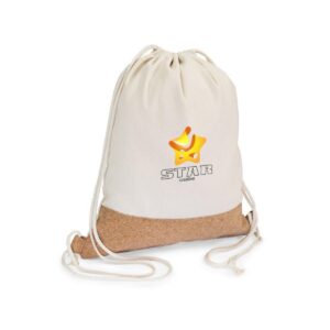 Eko Bawełniany worek ze sznurkiem z korkowym elementem | Rontay V2246-20_ILG01