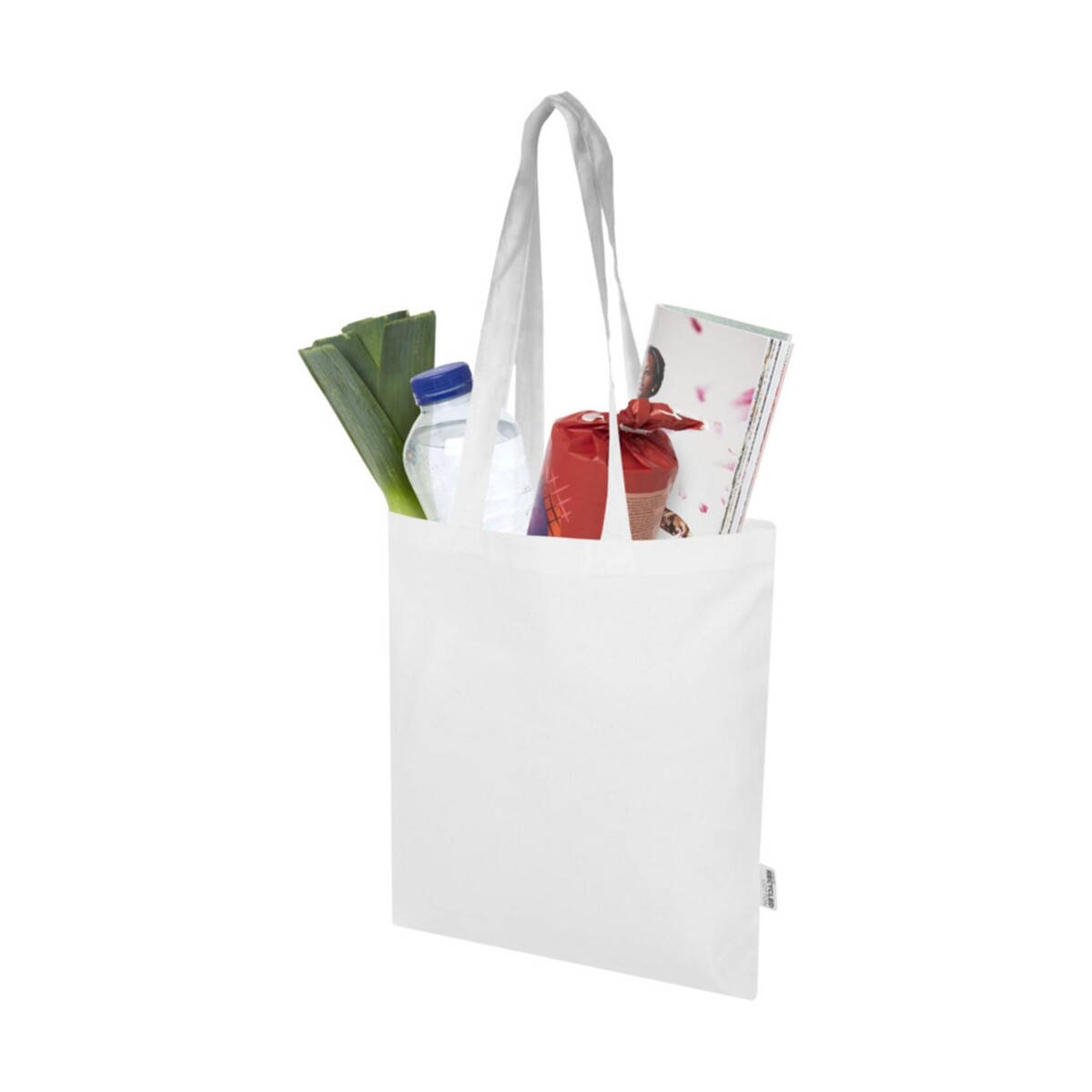 Eko Madras Blend torba na zakupy z bawełny z recyklingu z certyfikatem GRS o gramaturze 140 g/m² i pojemności 7l 12076001_e1