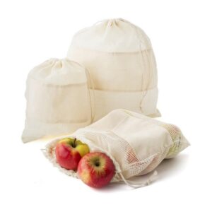 Eko Zestaw woreczków na owoce i warzywa z bawełny organicznej, 3 szt. V0945-00_AAA01