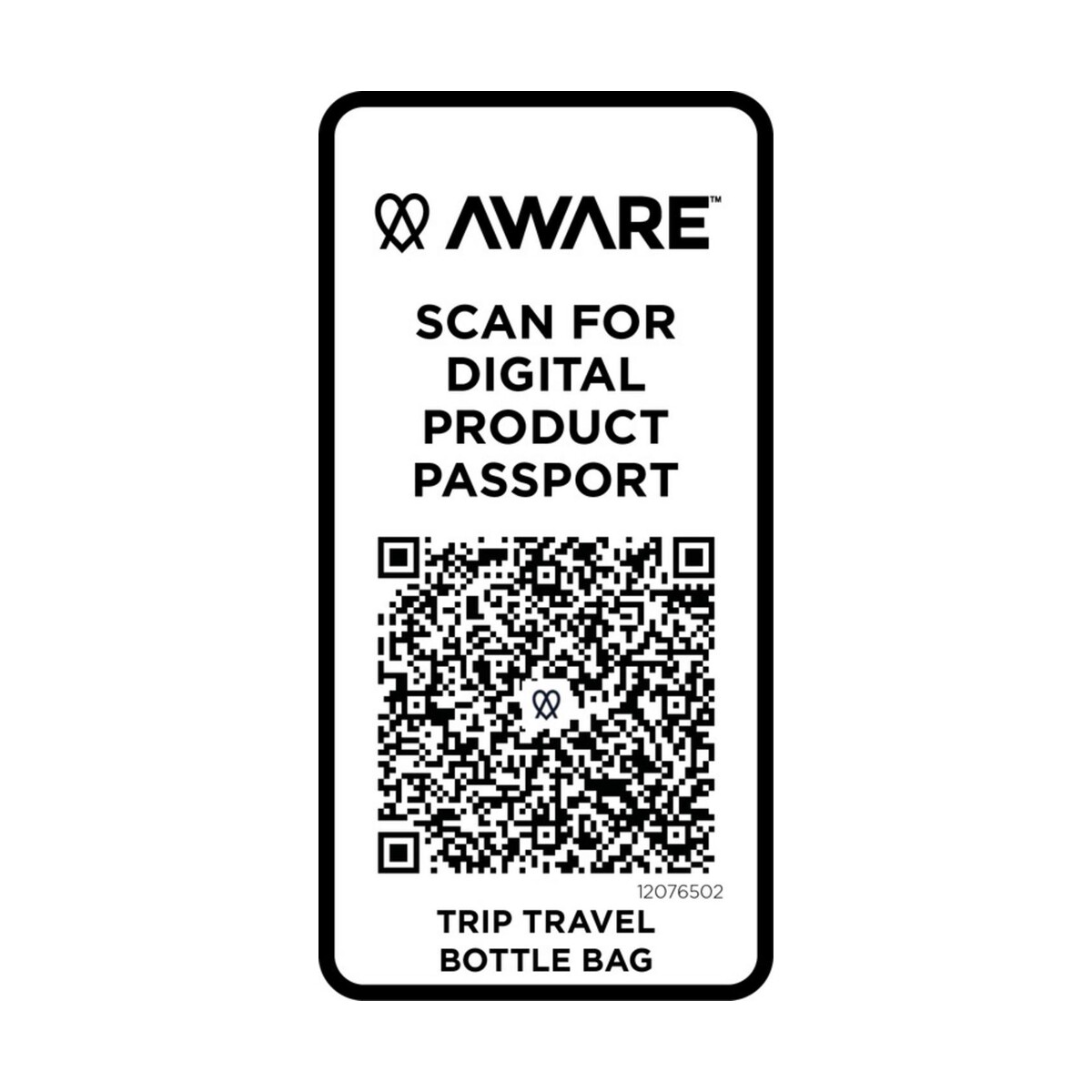 Eko Trip Aware™, torba na butelki wykonana z materiałów z recyklingu, 2 l 12076502_e3