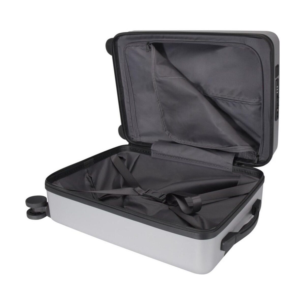 Eko Rover Pro twarda walizka na kółkach z tworzyw sztucznych pochodzących z recyklingu z certyfikatem GRS o wysokości 51 cm i poj 13008781_e2