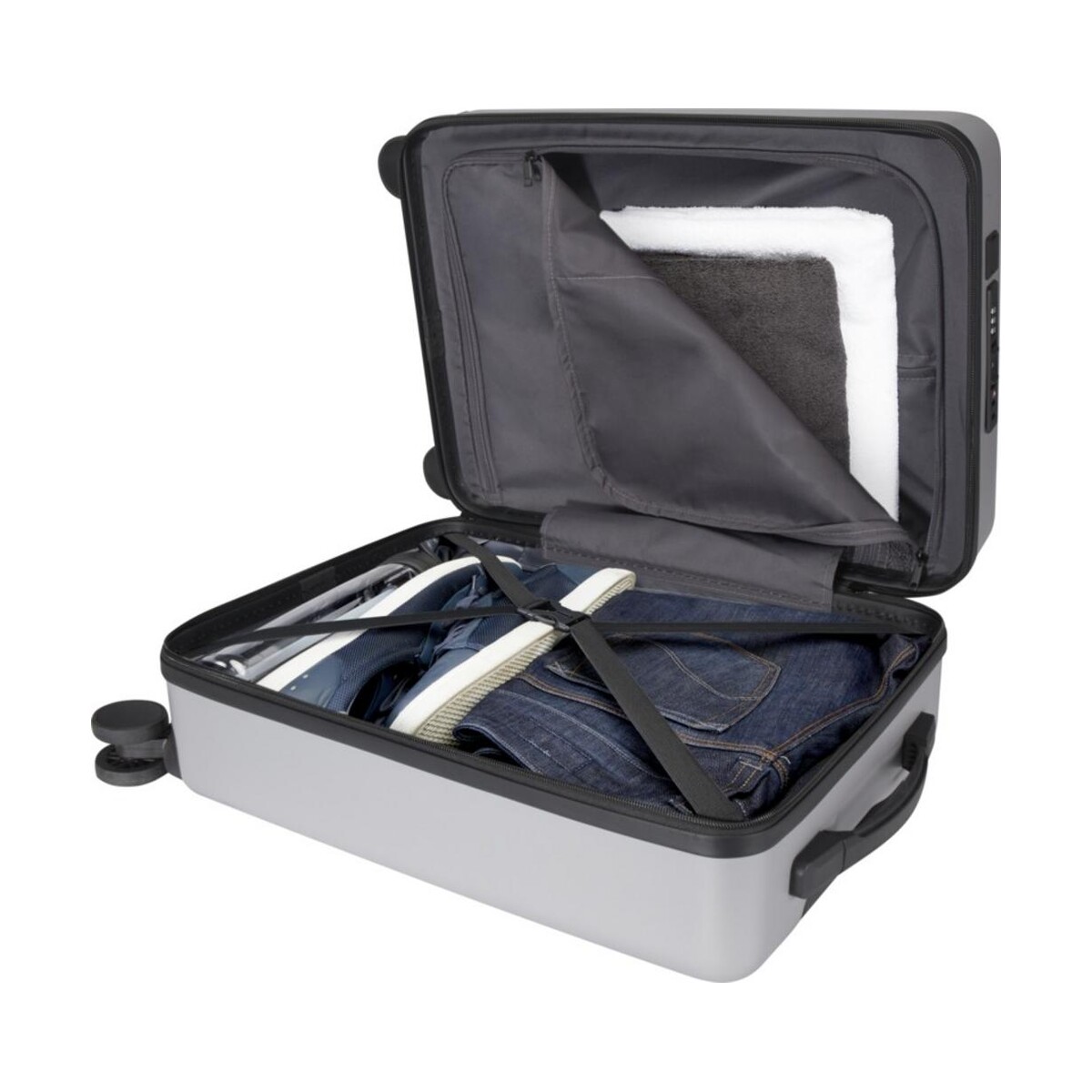 Eko Rover Pro twarda walizka na kółkach z tworzyw sztucznych pochodzących z recyklingu z certyfikatem GRS o wysokości 51 cm i poj 13008781_e3