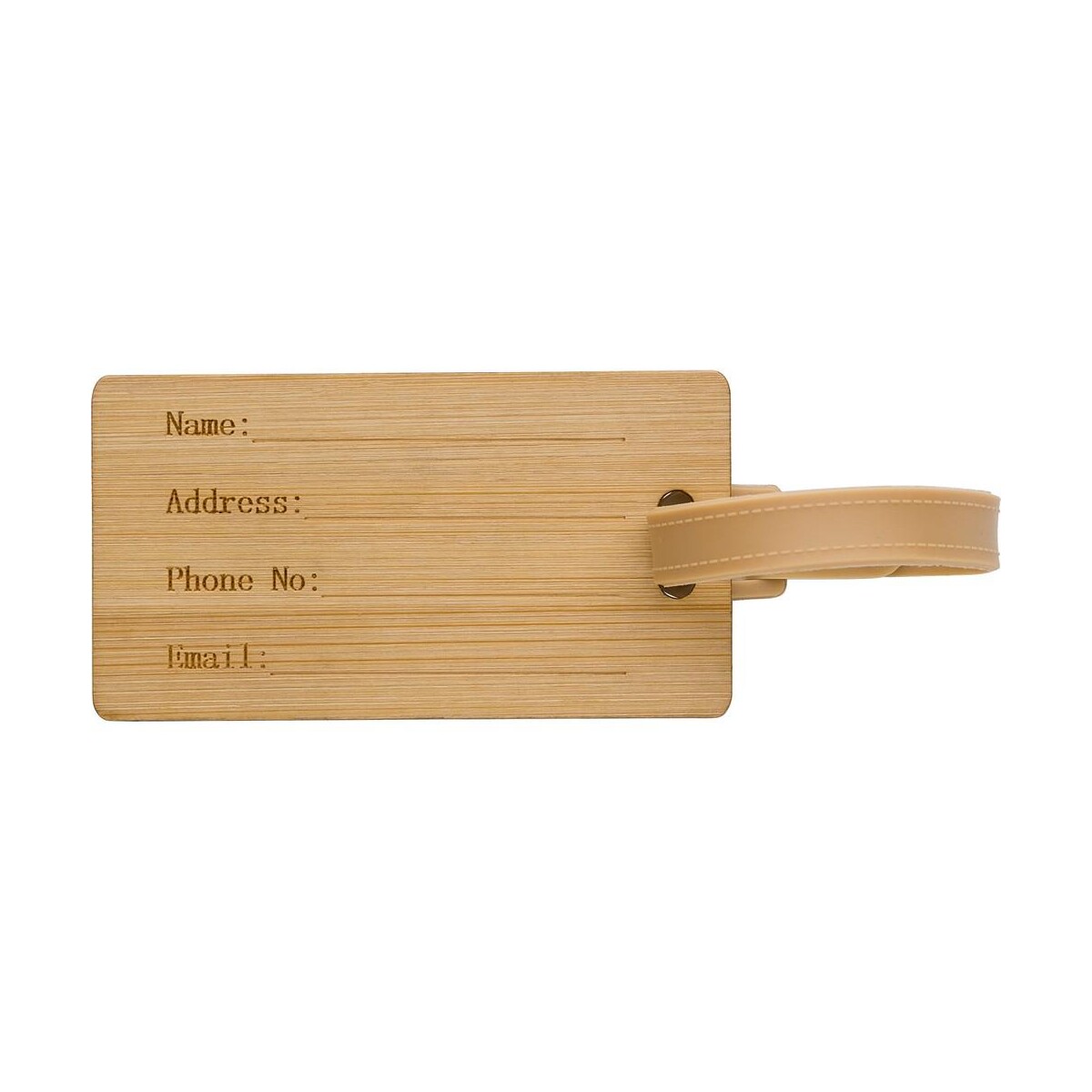 Eko Bambusowa zawieszka do bagażu V1239-16_IFT01