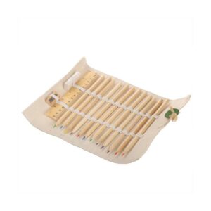 Eko Zestaw szkolny, piórnik, 12 kredek, linijka, gumka i temperówka | Kaleb V7384-20_AAA01