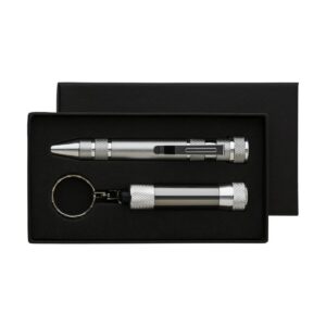 Eko Zestaw narzędzi, śrubokręt, 8 końcówek, latarka 3 LED V5091-19_AAA01