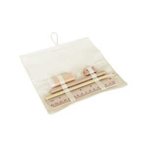 Eko Zestaw szkolny, piórnik, ołówek, długopis, linijka, gumka i temperówka | Lauren V1815-20_AAA01