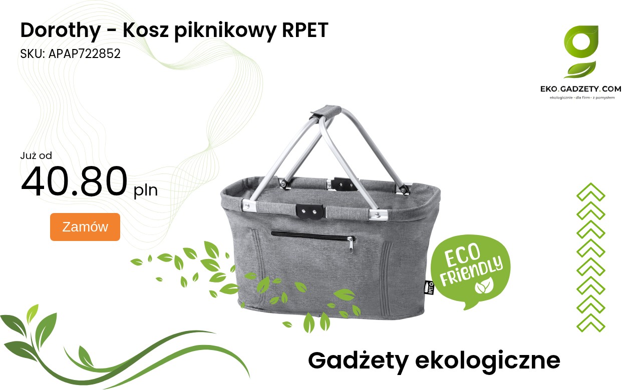Dorothy - Kosz piknikowy RPET Kosz piknikowy RPET Dorothy na zewnątrz