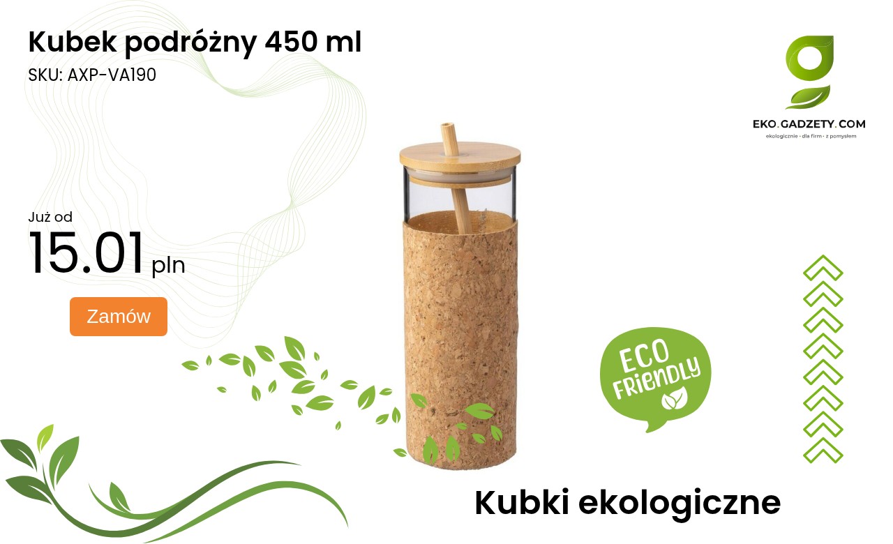 Kubek podróżny 450 ml Kubek podróżny o pojemności 450 ml