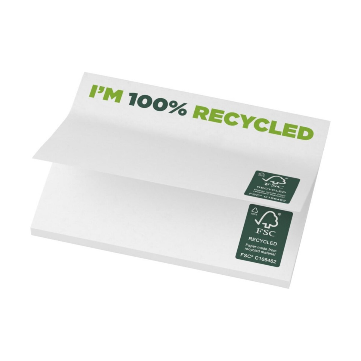 Eko Karteczki samoprzylepne z recyklingu o wymiarach 100 x 75 mm Sticky-Mate® 2128701