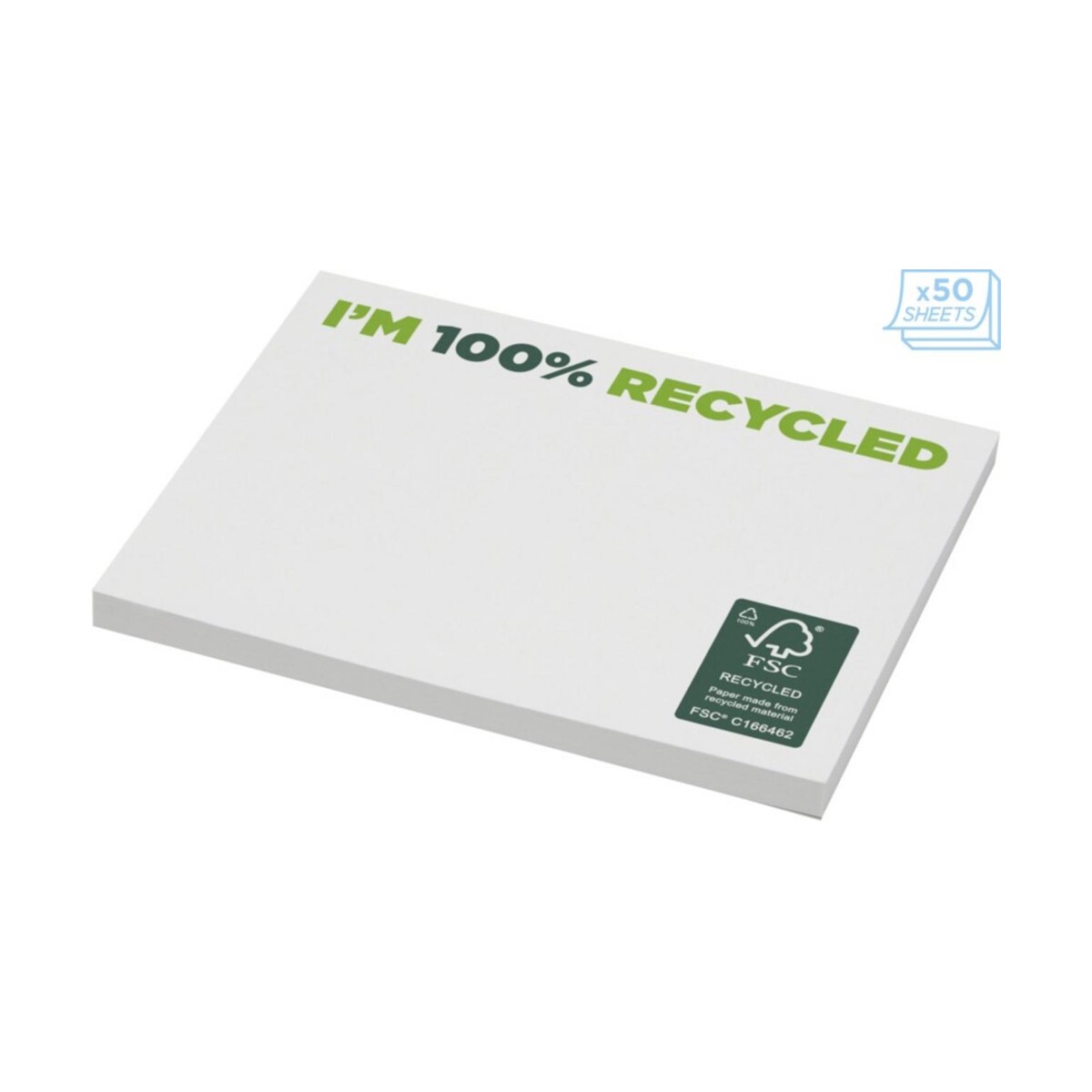 Eko Karteczki samoprzylepne z recyklingu o wymiarach 100 x 75 mm Sticky-Mate® 2128701_e2