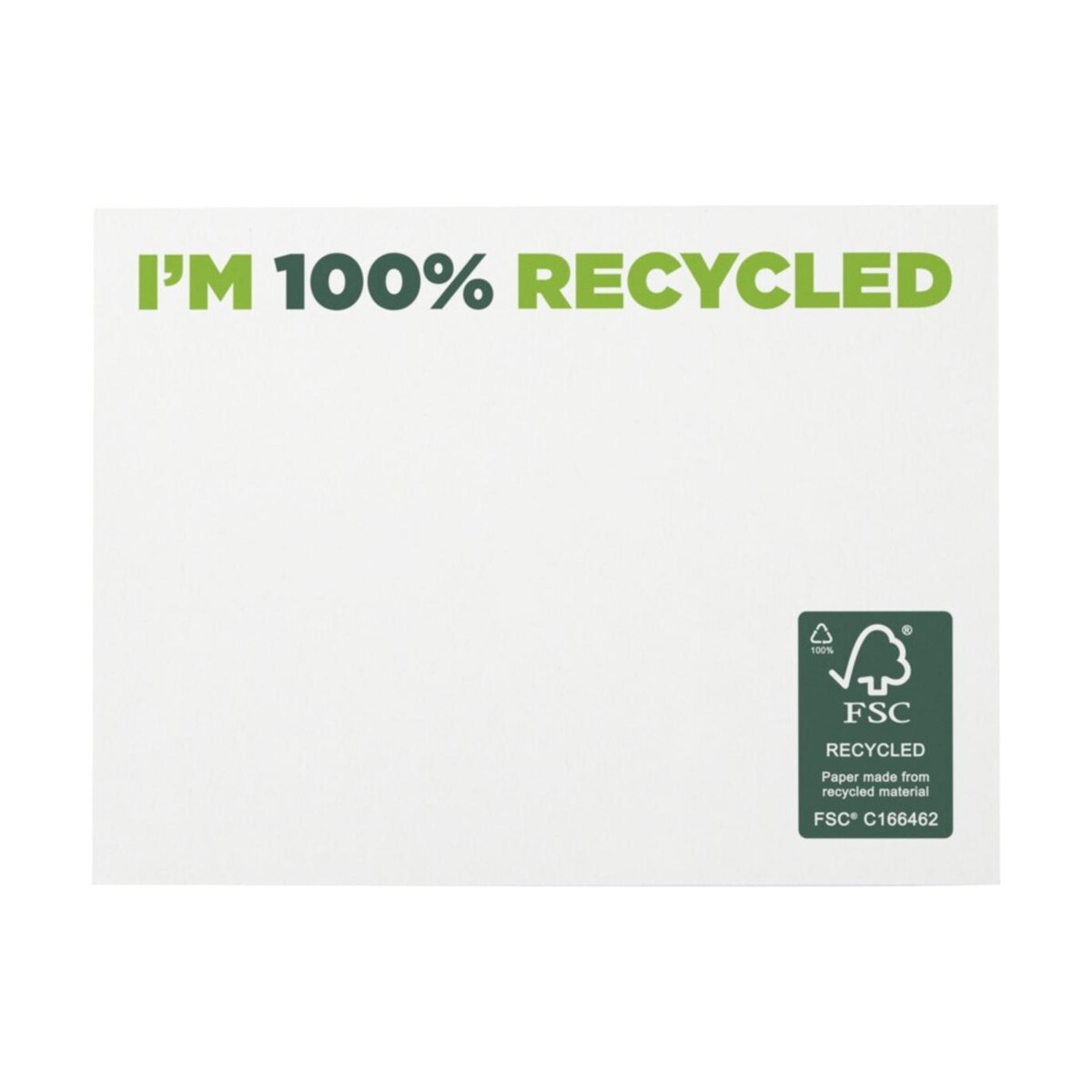 Eko Karteczki samoprzylepne z recyklingu o wymiarach 100 x 75 mm Sticky-Mate® 2128701_f1