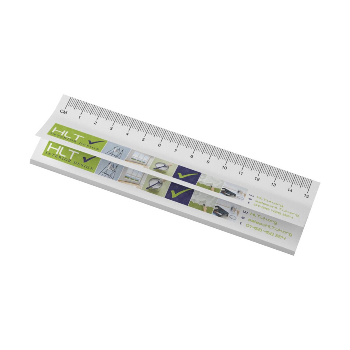 Eko Sticky-Mate® samoprzylepne karteczki z recyklingu z nadrukowaną linijką 21261011