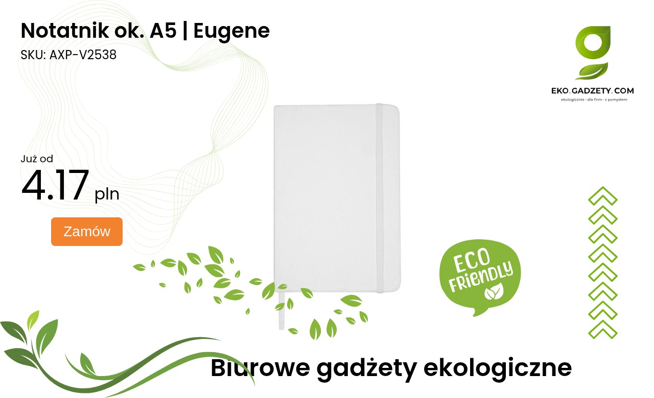 Notatnik ok. A5 | Eugene Notatnik około A5 marki Eugene