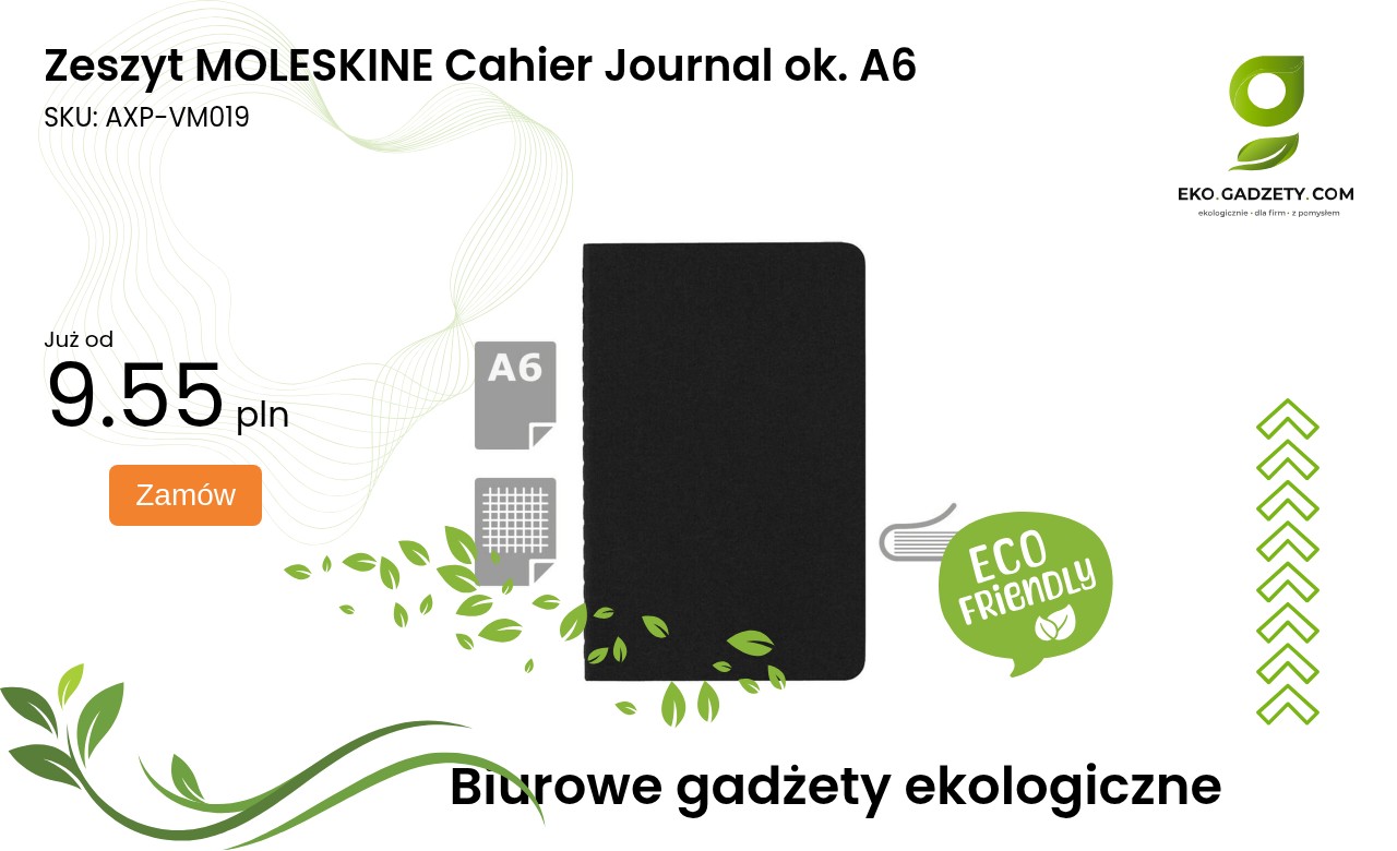 Zeszyt MOLESKINE Cahier Journal ok. A6 Zeszyt MOLESKINE Cahier Journal format A6