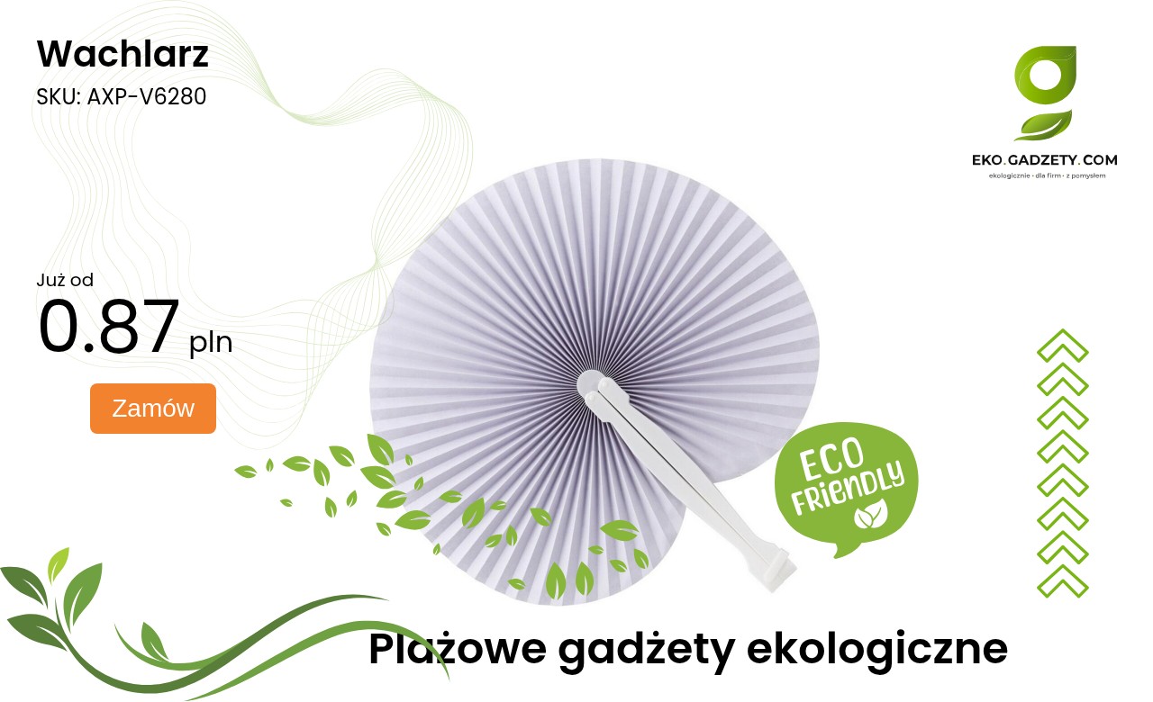 Wachlarz Elegancki wachlarz japoński zdobiony tradycyjnymi wzorami