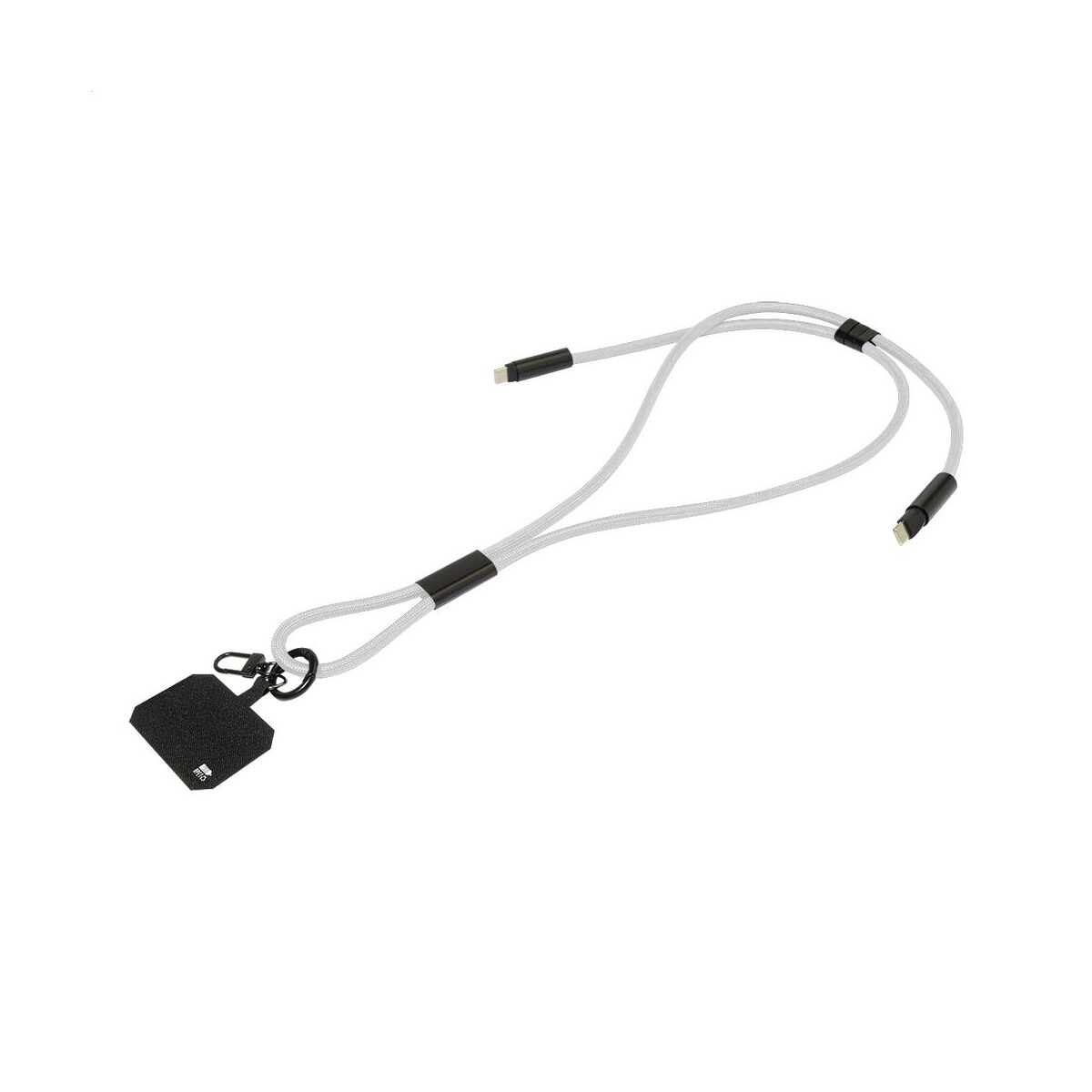 Eko HolCharge smycz, uchwyt na telefon, kabel 60W RPET AP864133-01__B