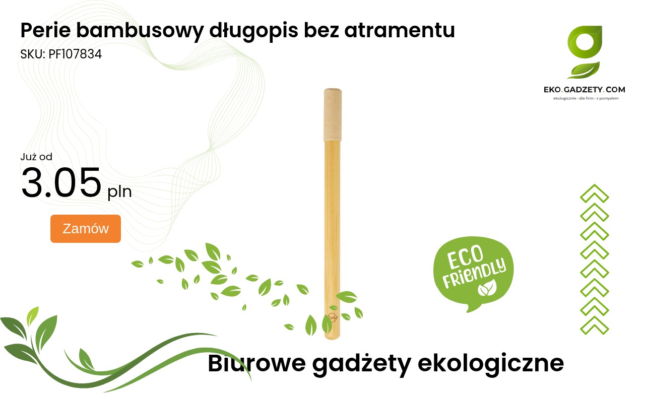 Perie bambusowy długopis bez atramentu Perie bambusowy długopis bez atramentu