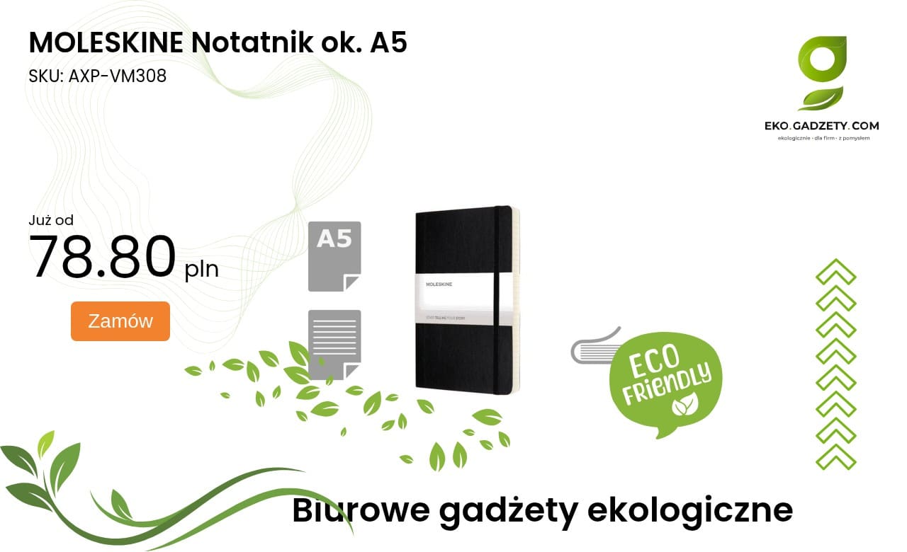 MOLESKINE Notatnik ok. A5 Notatnik Moleskine rozmiar A5